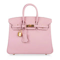 Birkin 25 Bag Rose Sakura Swift Gold Hardware Rare