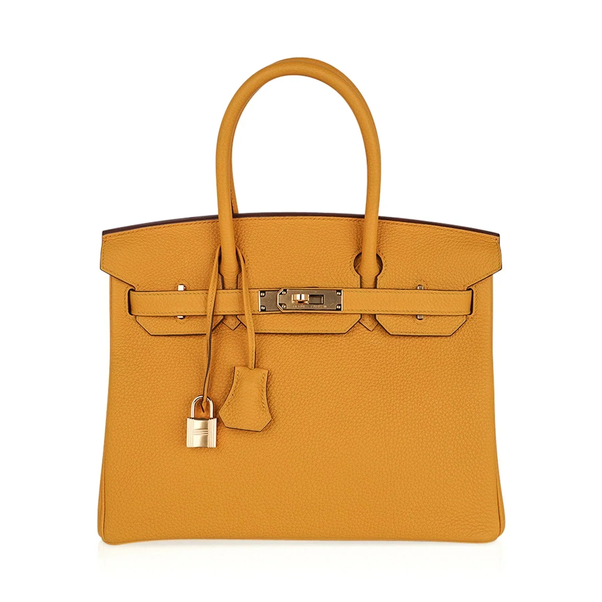 Birkin 30 Bag Jaune Ambre Gold Hardware Togo Leather