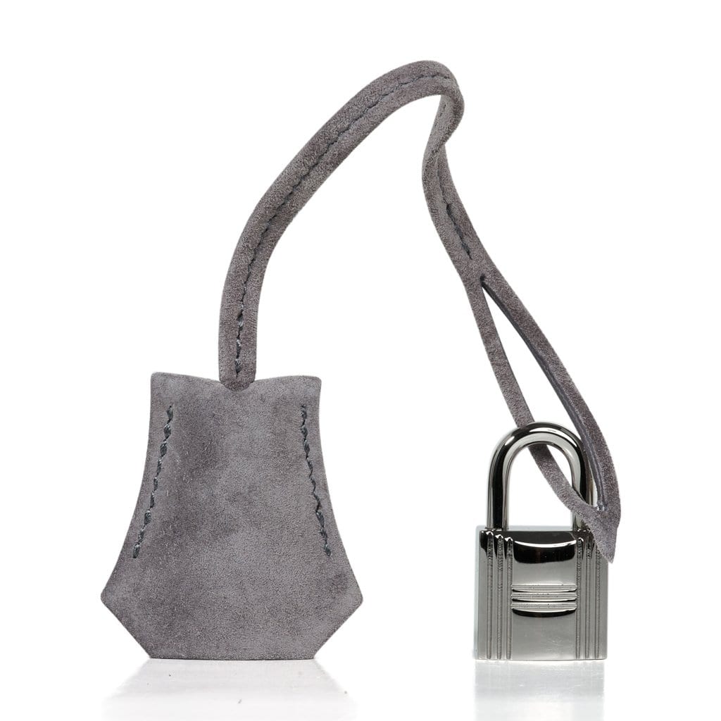 Gris Fume Suede With Palladium Hardware