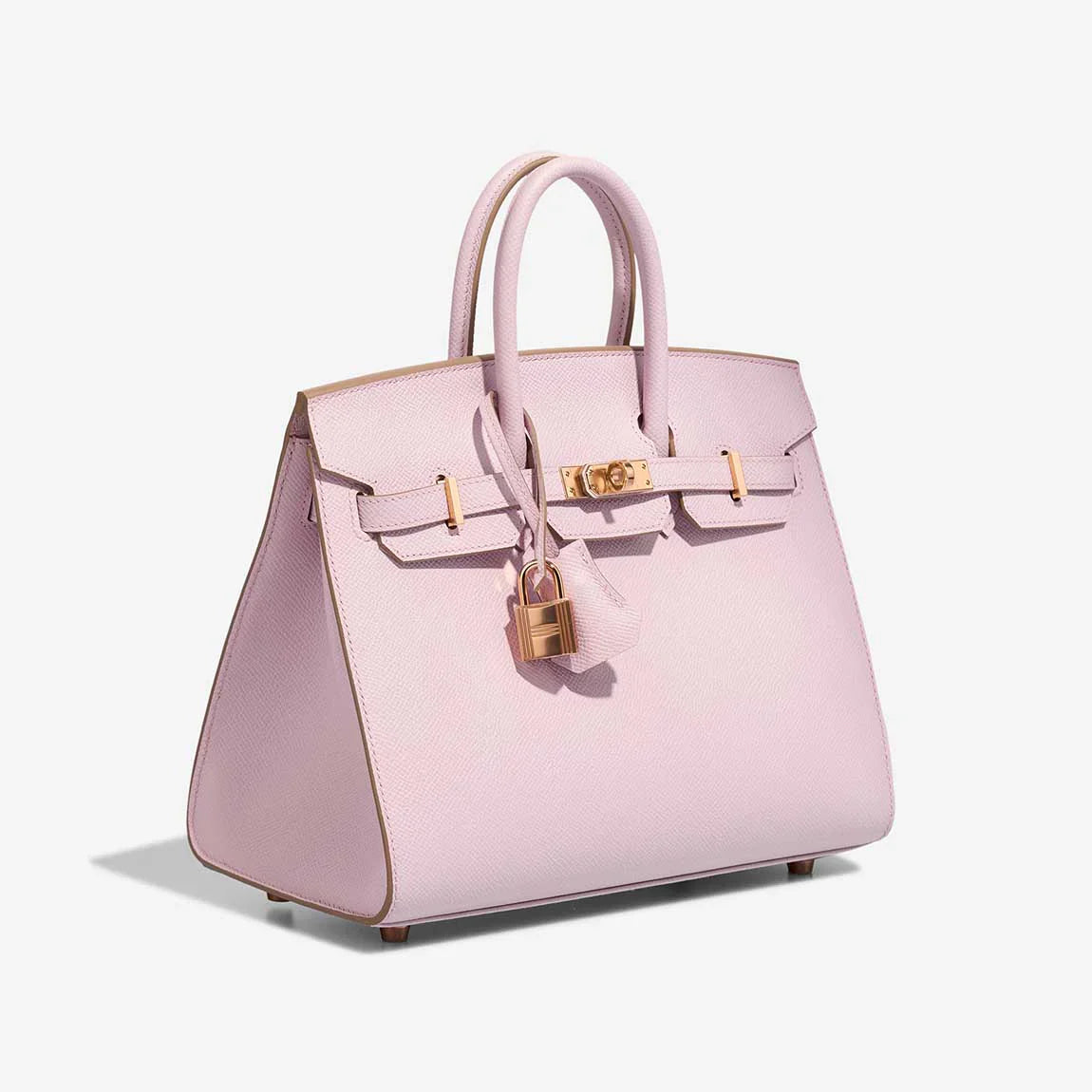 Pale Rose Pink Structured Tote | Romantic Pastel Statement Handbag