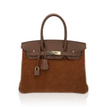 Limited Edition Birkin 30 Grizzly Bag Alezan Permabrass Hardware