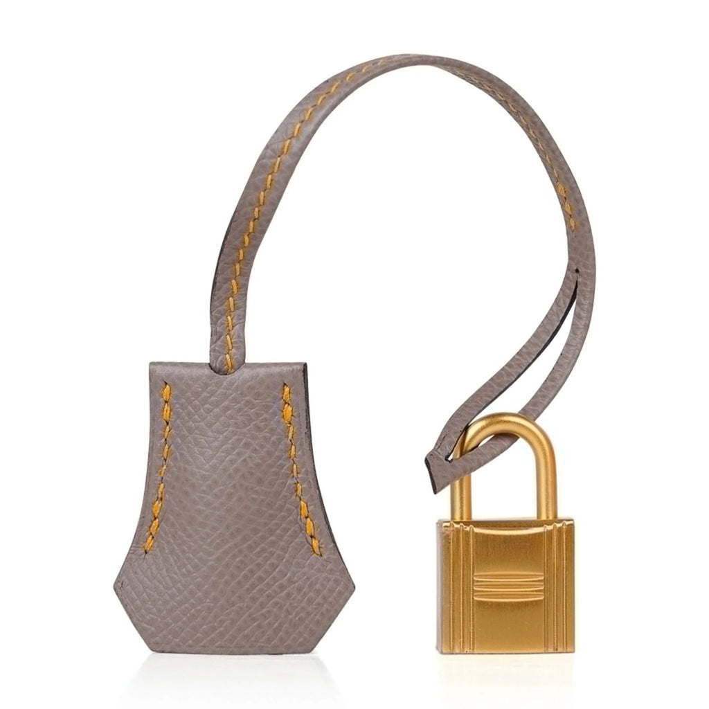 Orange Ambre / Gris Asphalte Gold Hardware