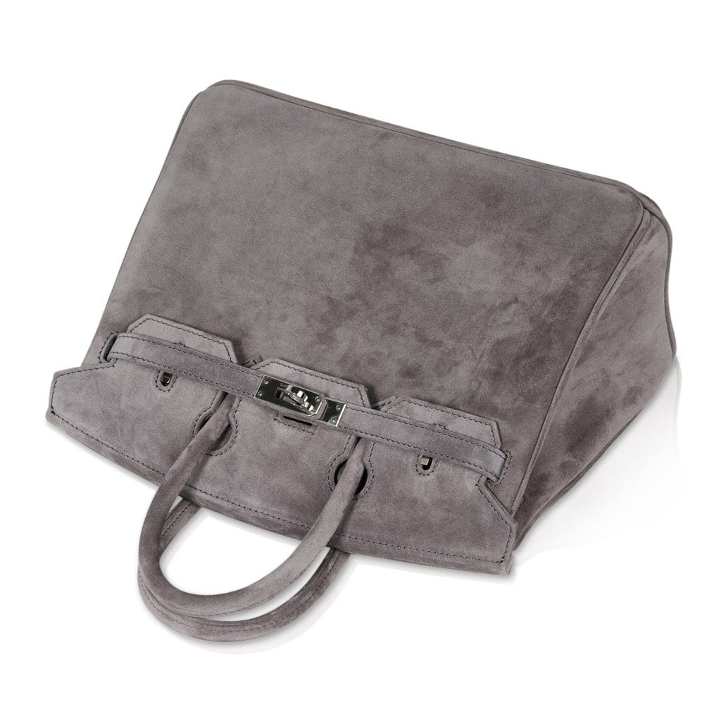 Gris Fume Suede With Palladium Hardware