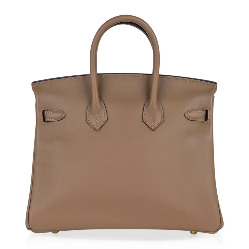 Birkin 25 Beige De Weimar Veau Jonathan Leather Gold Hardware