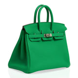 Load image into Gallery viewer, Bamboo Green  &amp; Caramel Togo Leather With Palladium Hardware