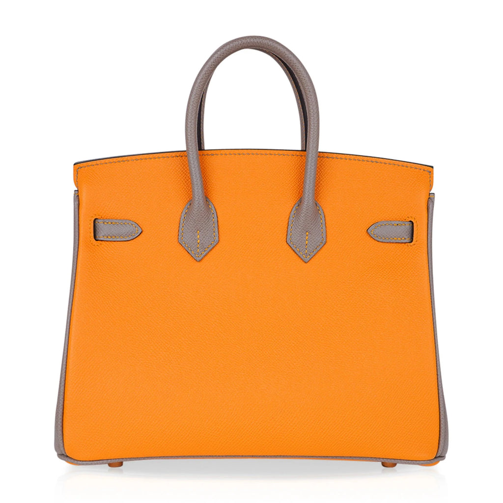 Orange Ambre / Gris Asphalte Gold Hardware