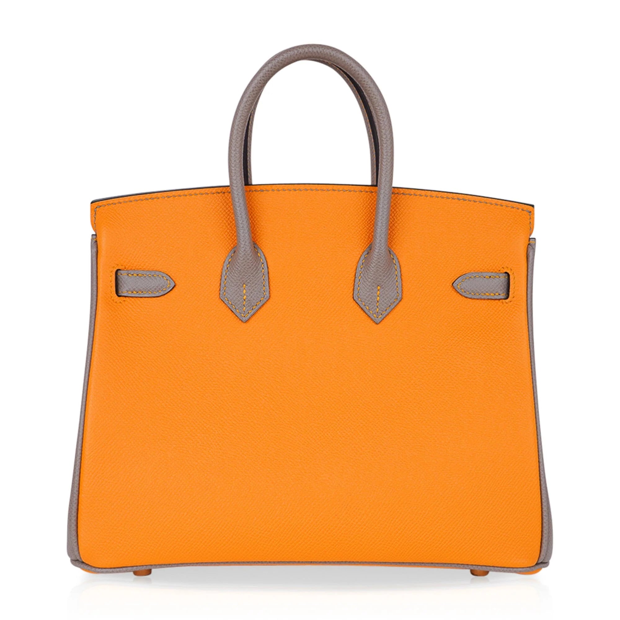 Orange Ambre / Gris Asphalte Gold Hardware
