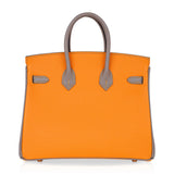 Load image into Gallery viewer, Orange Ambre / Gris Asphalte Gold Hardware