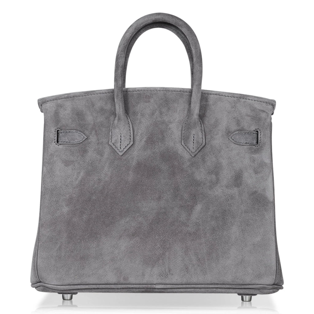 Gris Fume Suede With Palladium Hardware