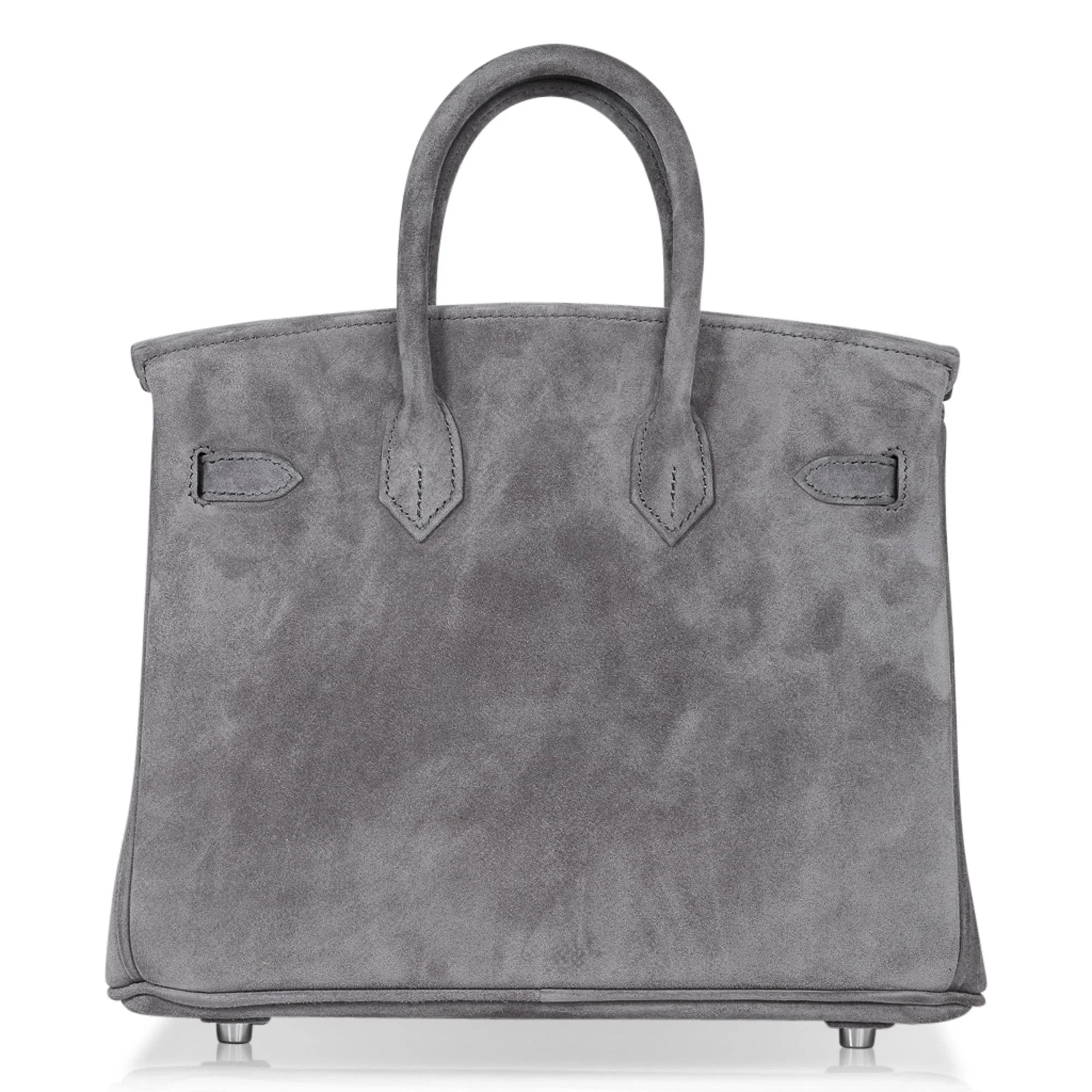 Gris Fume Suede With Palladium Hardware