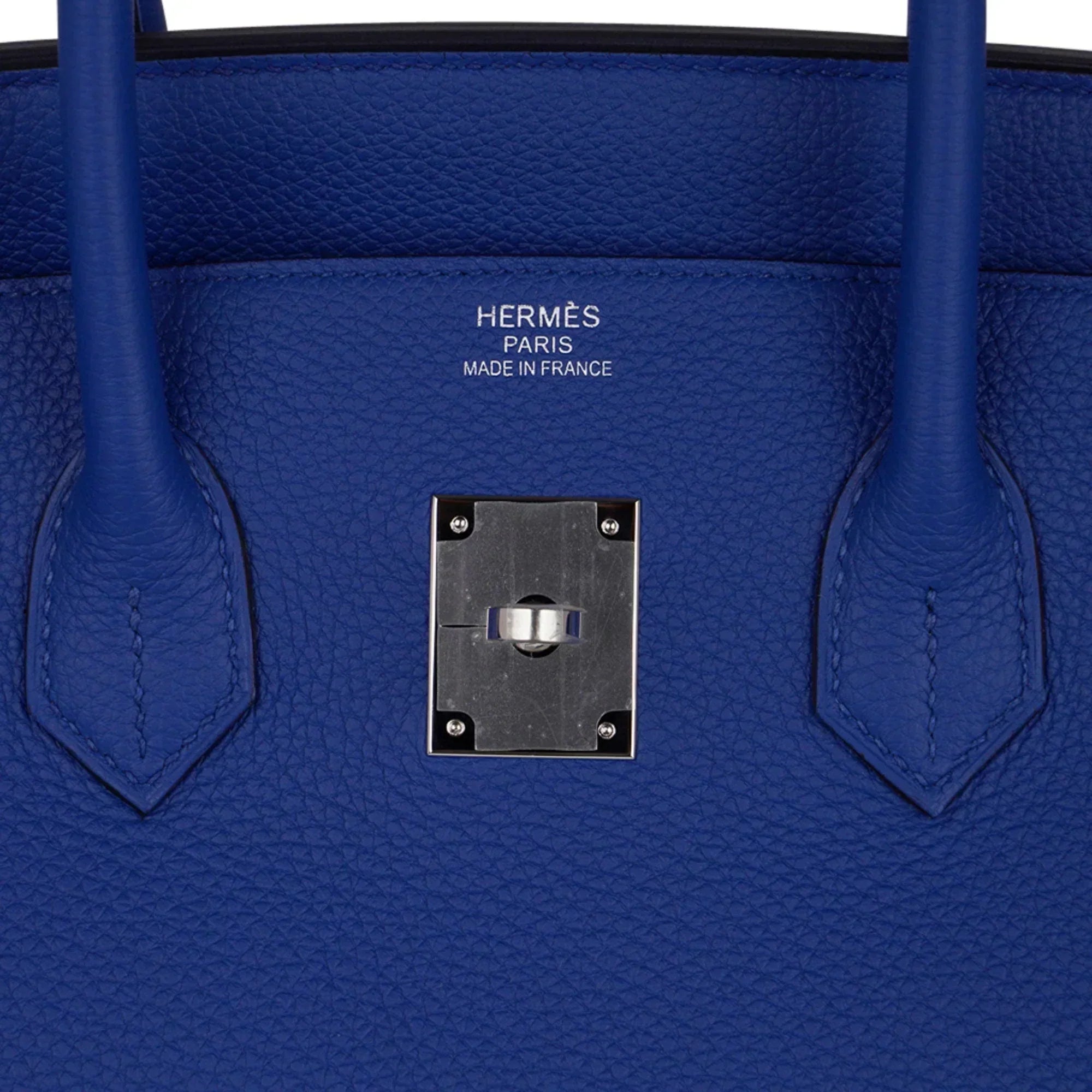 Birkin 35 Bag Blue de France Togo Leather with Palladium Hardware