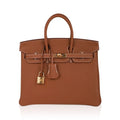 Birkin 25 Bag Gold Togo Leather with Gold Hardware