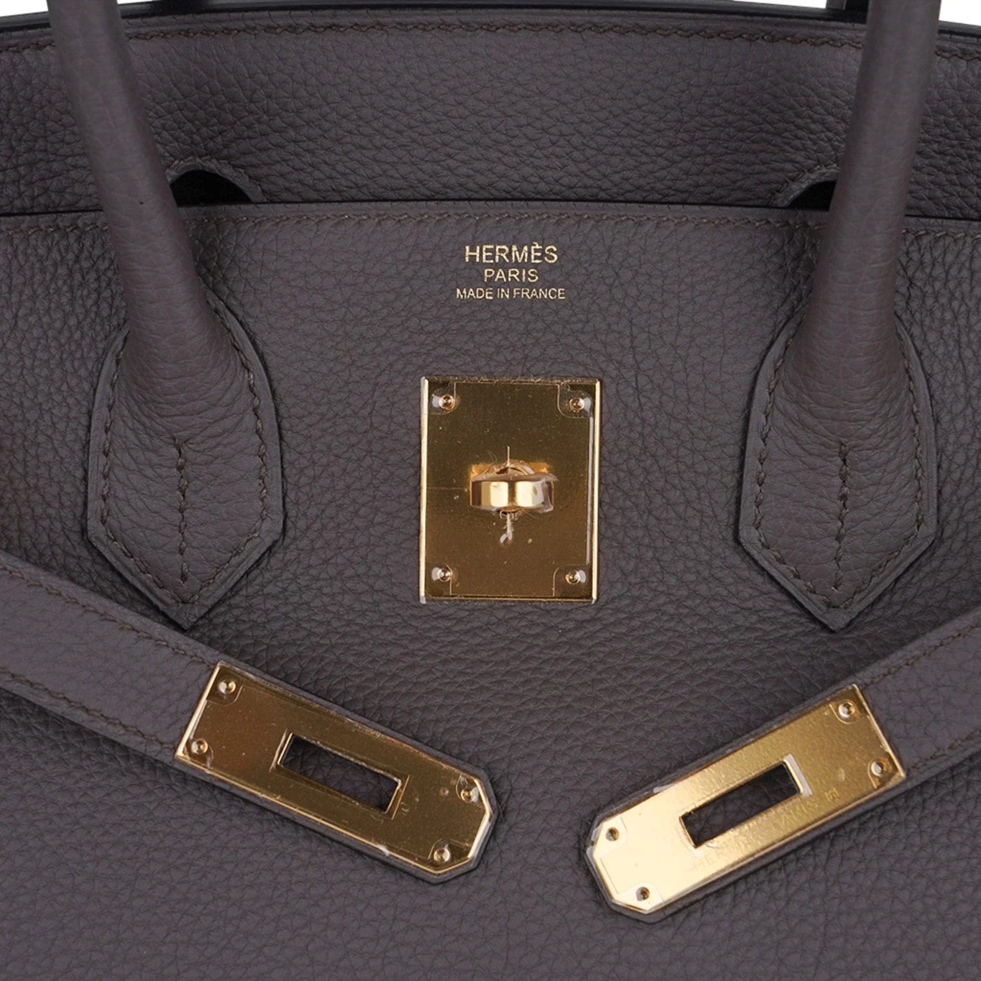 Birkin 30 Bag Etain Gray Coveted Gold Hardware Togo