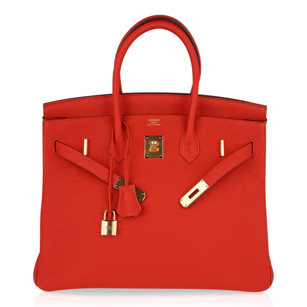 Birkin 35 Bag Capucine Togo Leather with Gold Hardware