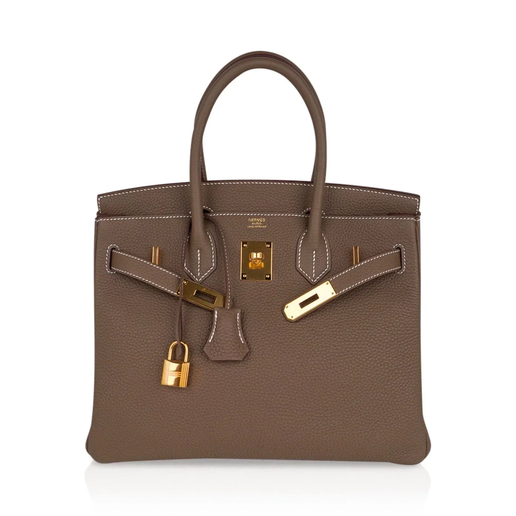 Birkin 30 Bag Etoupe (Taupe) Gold Hardware Togo Leather