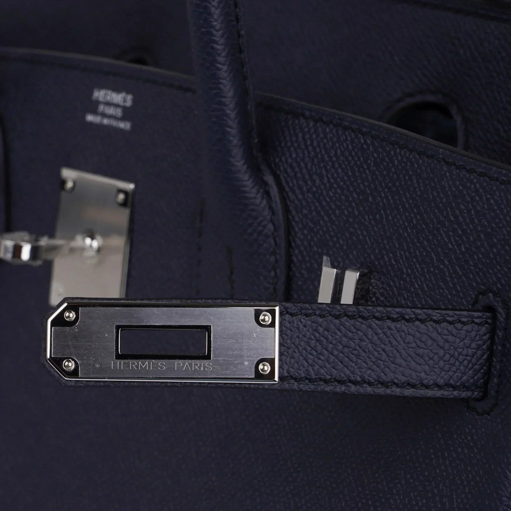 Birkin 30 Bag Indigo Epsom Palladium Hardware New w/ Box