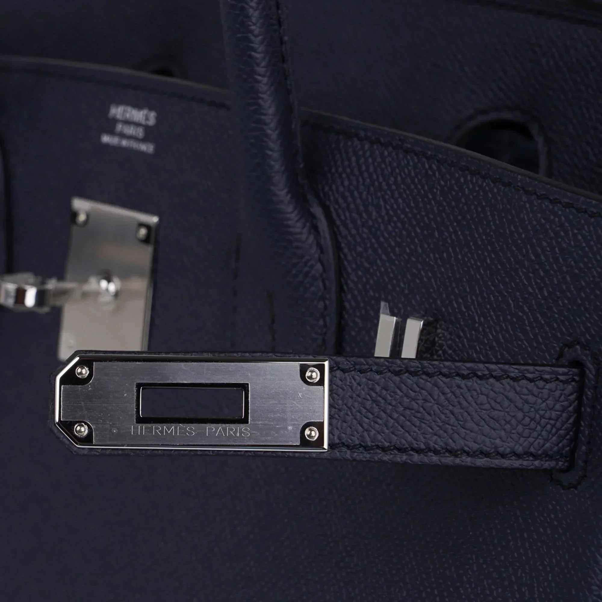 Birkin 30 Bag Indigo Epsom Palladium Hardware New w/ Box