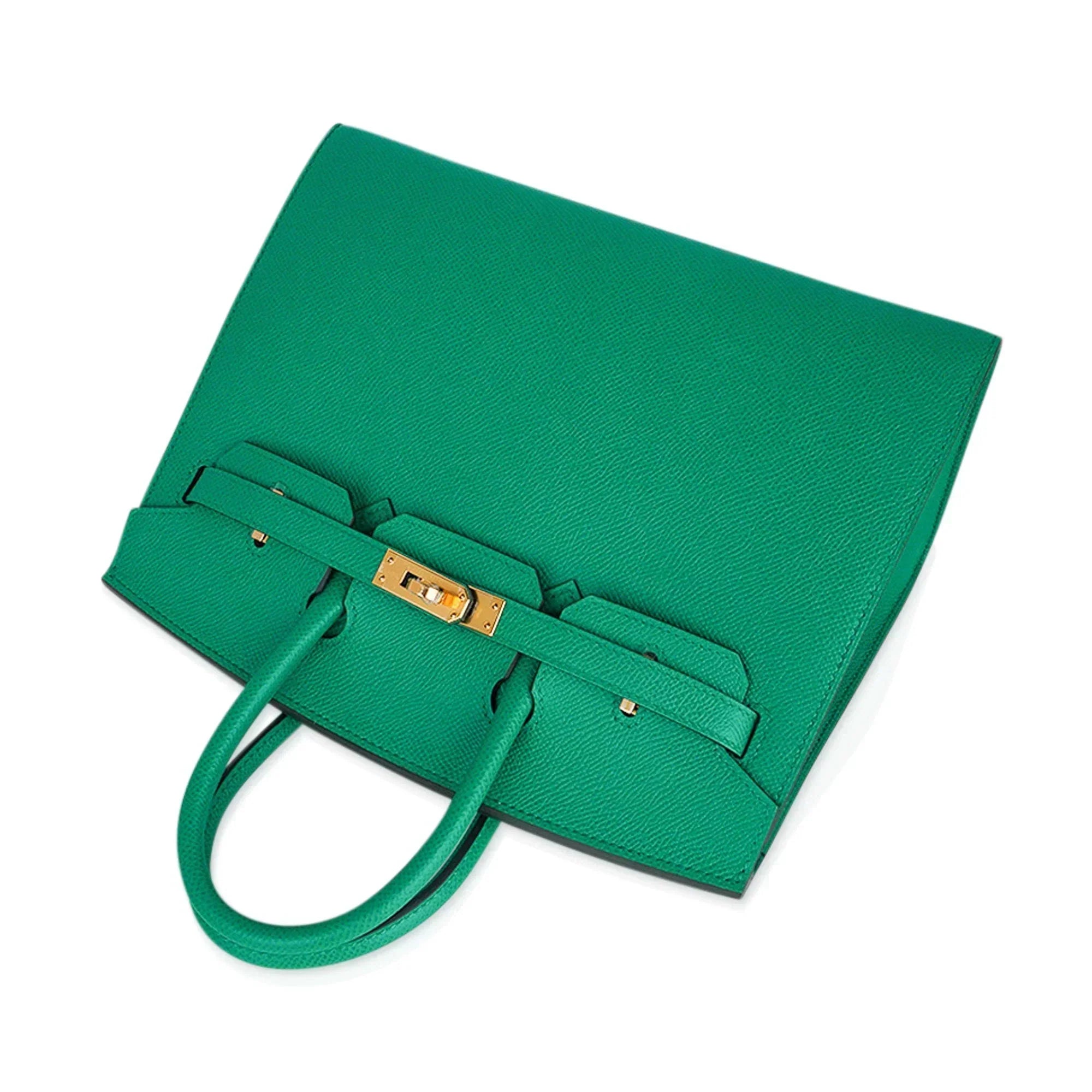 Birkin Sellier 25 Bag Vert Jade Epsom Leather with Gold Hardware