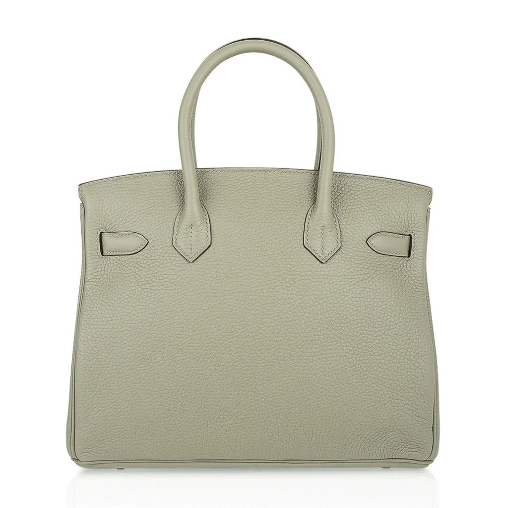 Birkin 30 Bag Sage (Sauge) Clemence Leather Gold Hardware