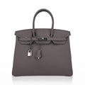 Birkin 35 Bag Etain Togo Leather with Palladium Hardware