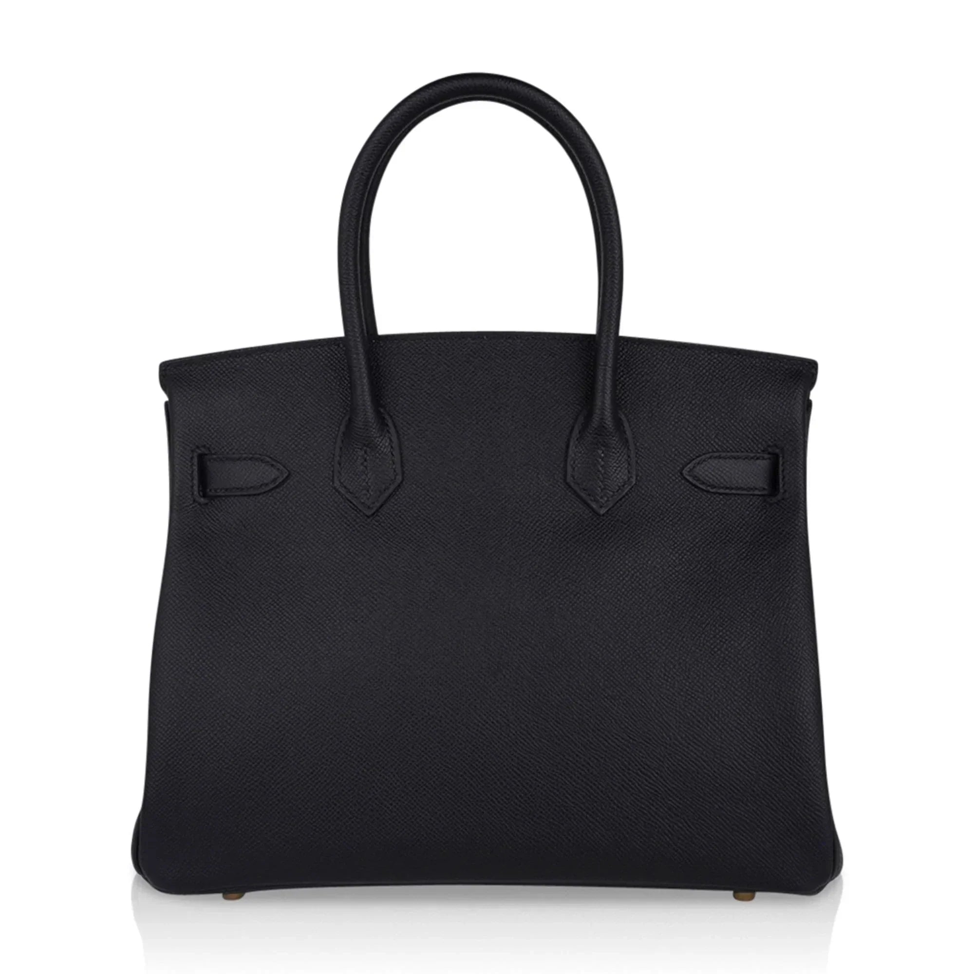 Birkin 30 Bag Black Gold Hardware Epsom Leather New w/ Box