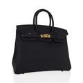 Black Togo Leather with Gold Hardware