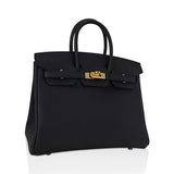 Load image into Gallery viewer, Black Togo Leather with Gold Hardware