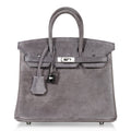 Gris Fume Suede With Palladium Hardware
