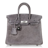 Load image into Gallery viewer, Gris Fume Suede With Palladium Hardware