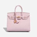 Load image into Gallery viewer, Pale Rose Pink Structured Tote | Romantic Pastel Statement Handbag